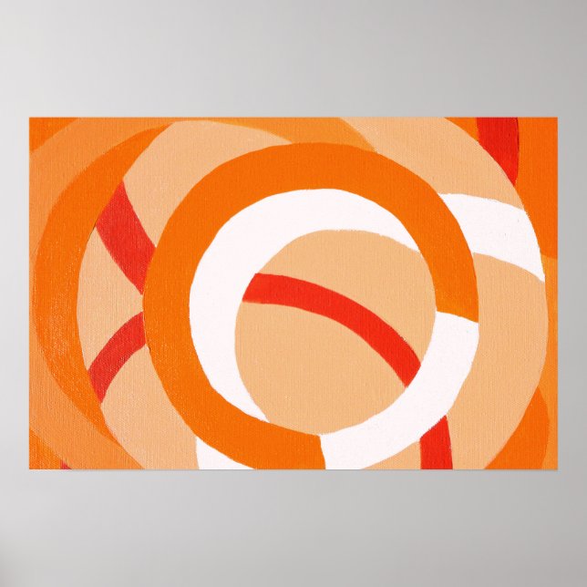 Sammansättning nr 43 - Poster av monokrom Orange (Framsidan)