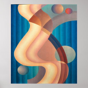 Sammansättning nr 61 av Stuart Walker Poster