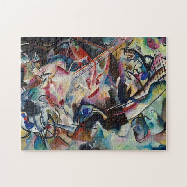 Sammansättning VI, 1913, av Wassily Kandinsky Pussel (Horisontell)