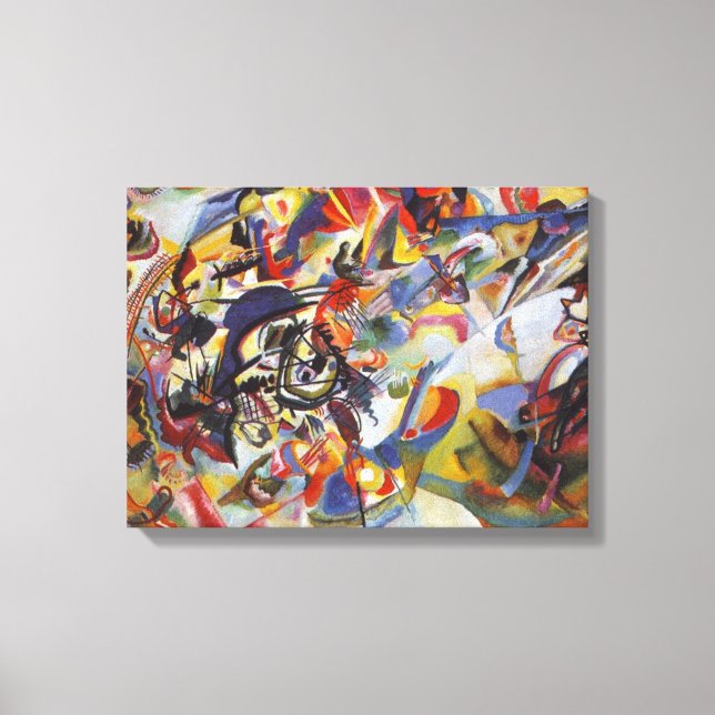 Sammansättning VII Wassily Kandinsky Canvastryck (Framsida)