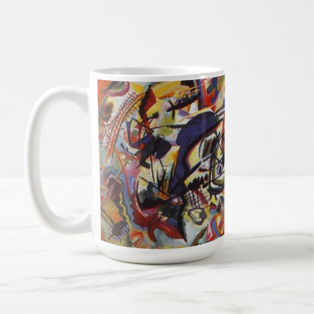 Sammansättning VII Wassily Kandinsky Kaffemugg (Vänster)