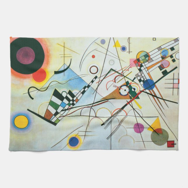 Sammansättning VIII av Wassily Kandinsky Kökshandduk (Horisontell)