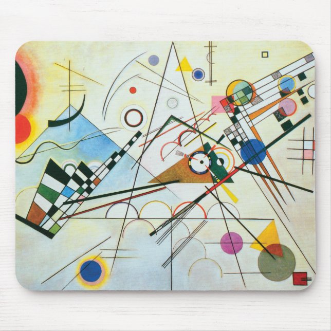 Sammansättning VIII av Wassily Kandinsky Mouse Pad Musmatta (Framsidan)