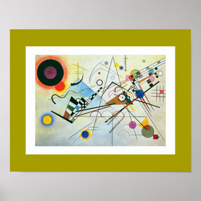 Sammansättning VIII av Wassily Kandinsky Poster (Framsidan)