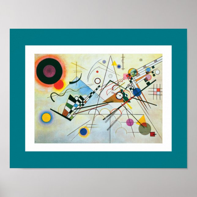 Sammansättning VIII av Wassily Kandinsky Poster (Framsidan)