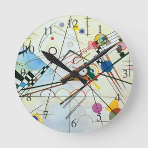 Sammansättning VIII av Wassily Kandinsky Rund Klocka