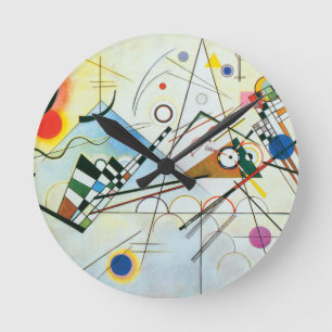 Sammansättning VIII av Wassily Kandinsky Rund Klocka