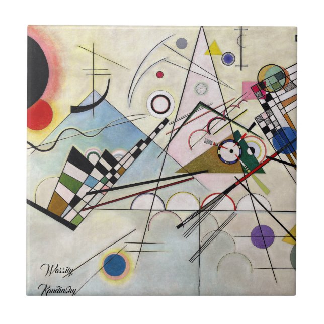 Sammansättning VIII Kakelplatta (Framsidan)