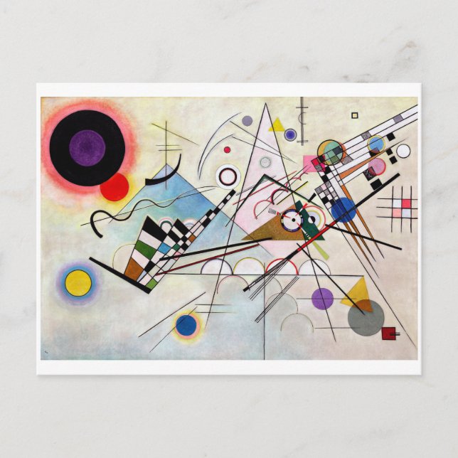 Sammansättning VIII, Wassily Kandinsky Vykort (Framsida)