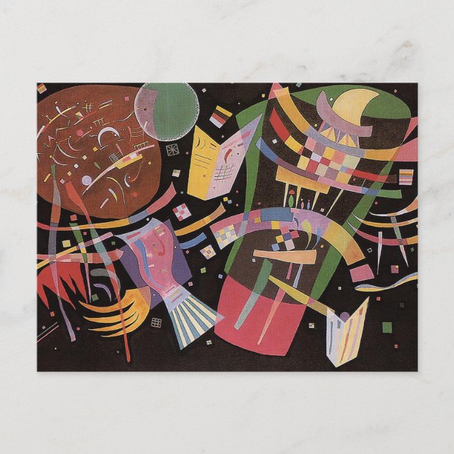Sammansättning X av Vassily Kandinsky Vykort (Framsida)