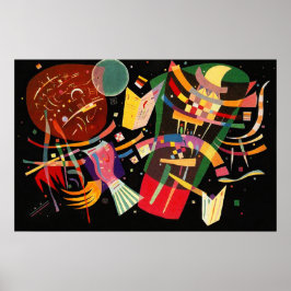 Sammansättning X Biomorf Abstraction - Kandinsky Poster