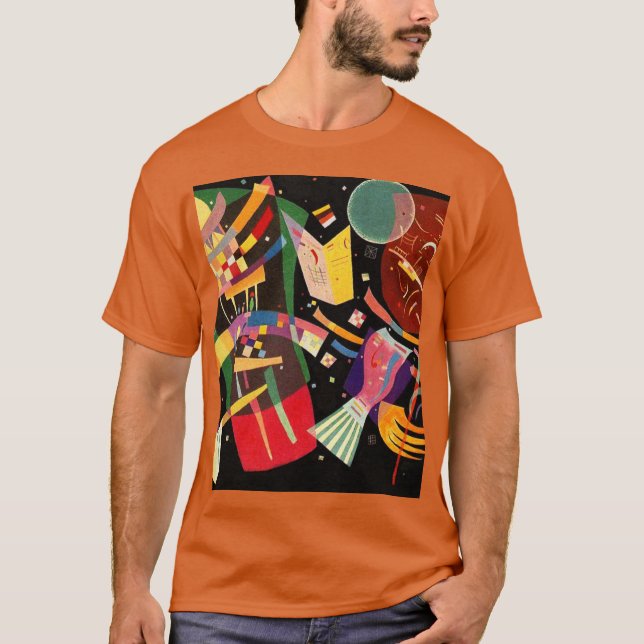 Sammansättning X Biomorf Abstraction - Kandinsky T Shirt (Framsida)