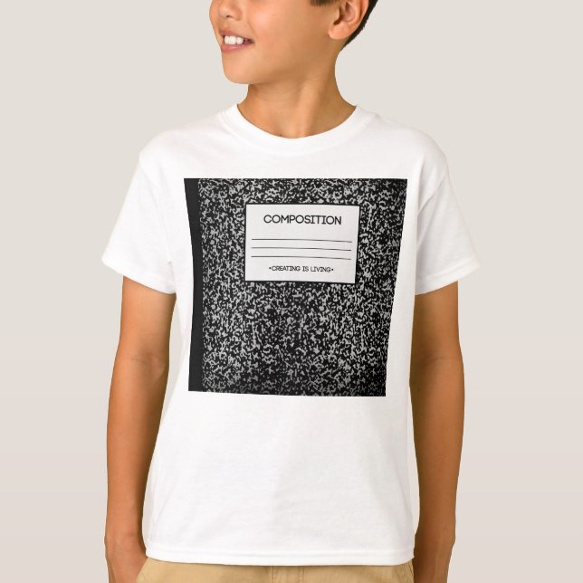 Sammansättningsanteckningsbokdesign T Shirt (Framsida)