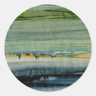 Sammanslagning II Runt Klistermärke