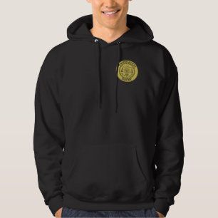 Sammanslagningdomstolkvinna svart för Hoodie för