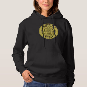 Sammanslagningdomstolkvinna svart för Hoodie T-shirt