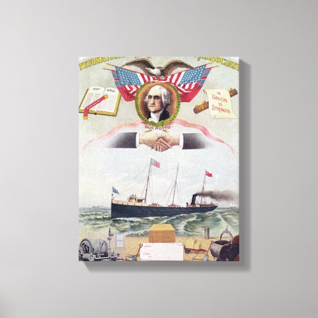 Sammanslutningen Internationell Longshoremen Canvastryck (Framsida)