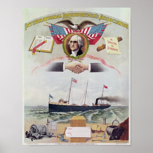 Sammanslutningen Internationell Longshoremen Poster (Framsidan)