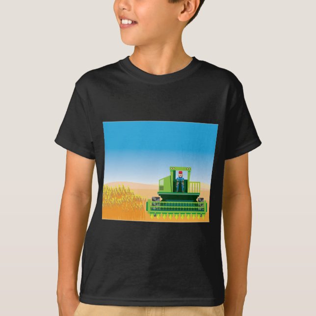 Sammanslutningen mejar och skördskördvektorn tee (Framsida)