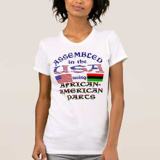 Sammanställd i USA med afroamerikanska delar T Shirt