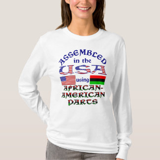 Sammanställd i USA med afroamerikanska delar T Shirt