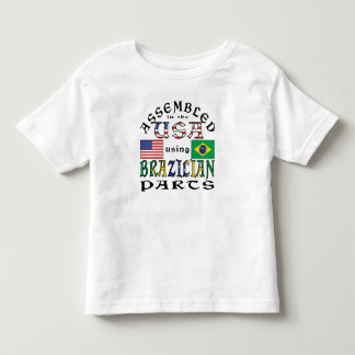 Sammanställd i USA med brasilianska delar T Shirt