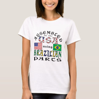 Sammanställd i USA med brasilianska delar T Shirt
