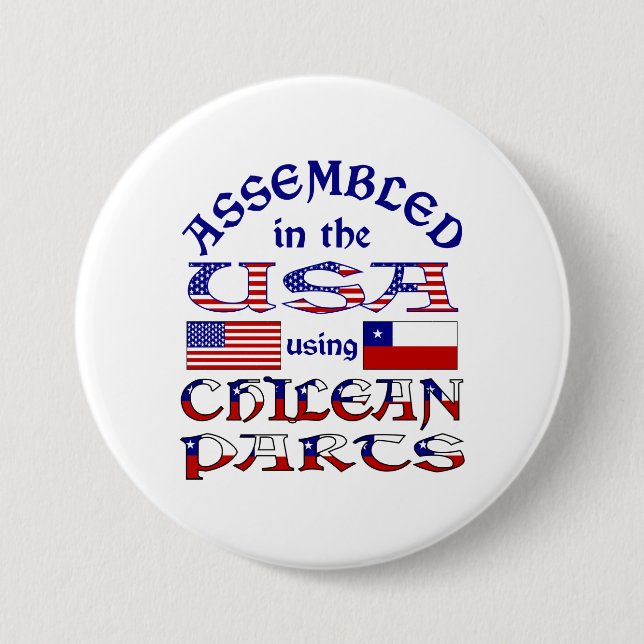 Sammanställd i USA med chilenska delar Knapp (Framsida)