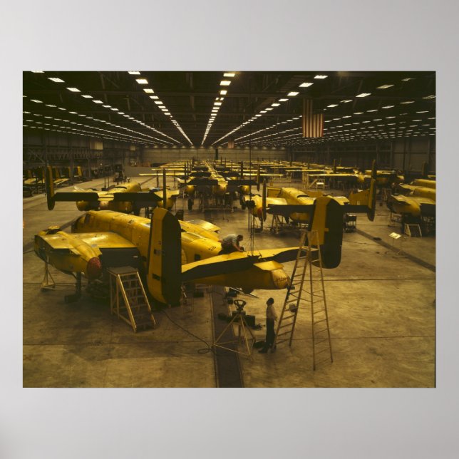 Sammanställning av B-25 Bomber Poster (Framsidan)