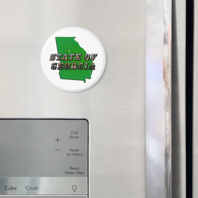 Sammanställning och Bild om Georgien Karta Magnet (In Situ (Fridge))