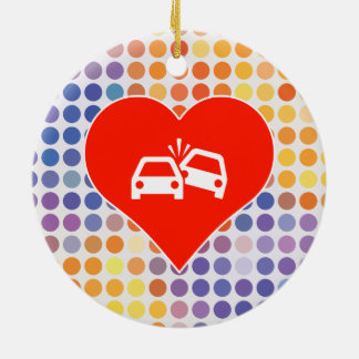 Sammanstötningsfläkt Julgransprydnad Keramik