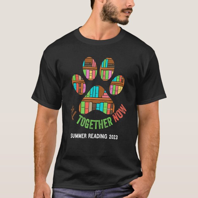 Sammantaget nu, sommarläsningsprogrammet 2023 Boka T Shirt (Framsida)