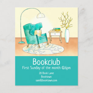 Sammanträde i bokklubbgruppen bok flygblad