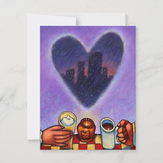 SAMMANTRÄDESHASTIGHETSDATUMET FÖR KAFFEINBJUDANDE INBJUDNINGAR (Framsida)