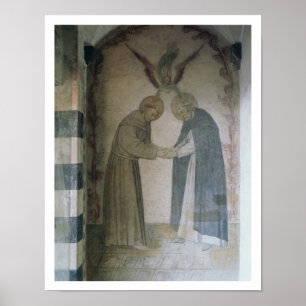 Sammanträdet mellan St. Dominic och St. Francis (f Poster