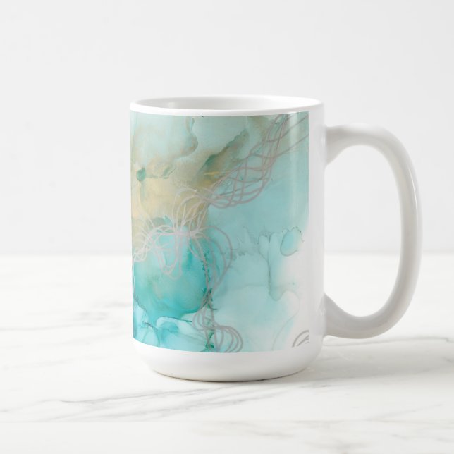 Sammanvävda metaller kaffemugg (Höger)