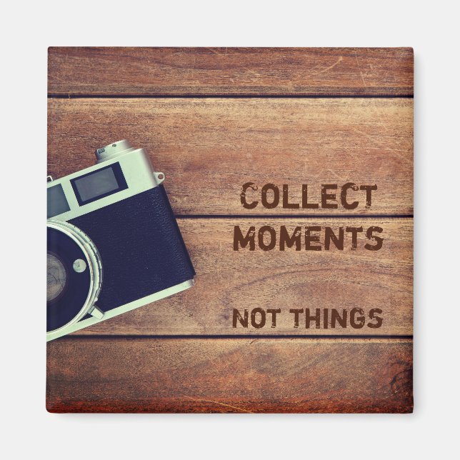 Sammeln Momente, nicht Dinge Magnet (Framsidan)
