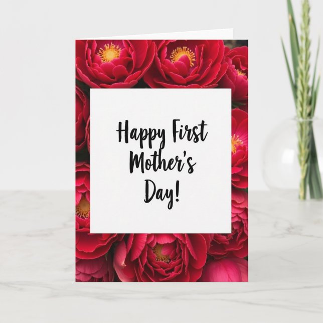 Sammetsblommig Mors Dag-kort Kort (Framsida)