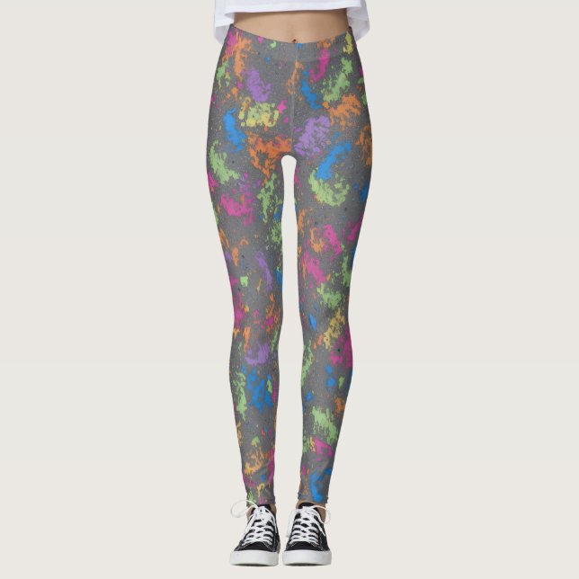 Sammetsfärgad drift leggings (Framsida)
