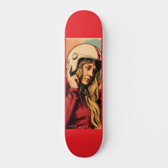 Sammetsfart Mini Skateboard Bräda 18,5 Cm (Framsida)