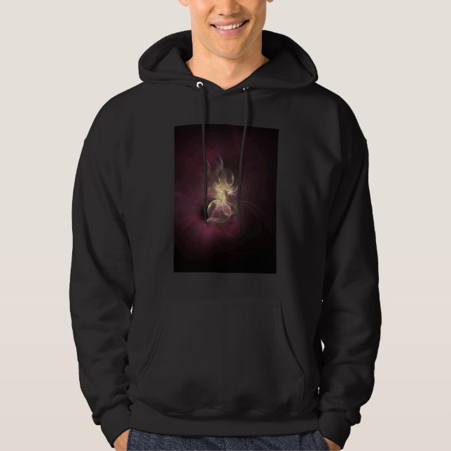Sammetslen  Fraktal Matematisk Hoodie (Framsida)