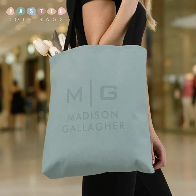Sammetsljus Pastell Sagel Mossgrön Färg Tygkasse (Solid Soft Light Pastel Sage Moss Green Color Tote Bag
)