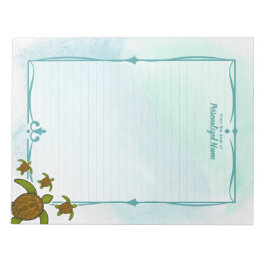 Sammy Sea Turtle Lining Anteckningsblock