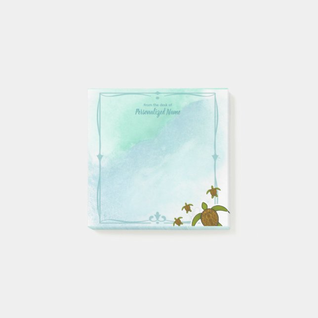 Sammy Sea Turtle Post-it Block (Framsida)