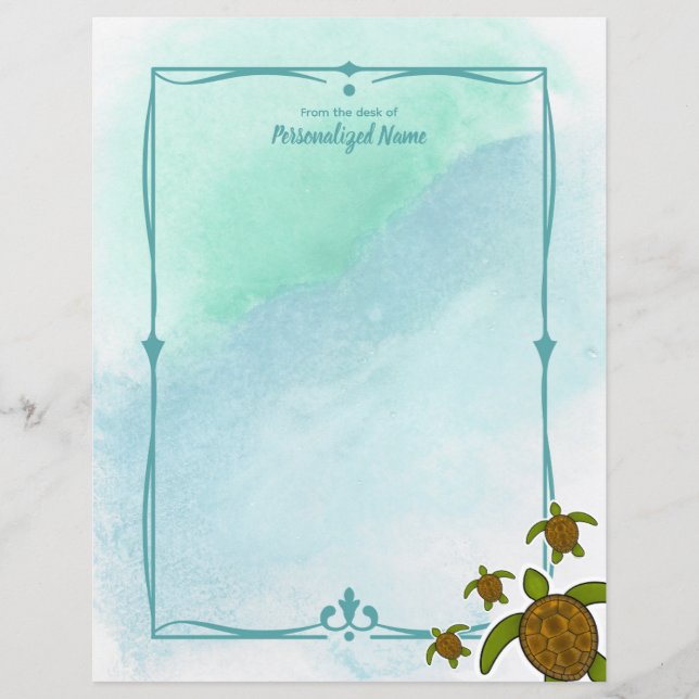 Sammy Sea Turtle Unabled Papprare Lakan (Framsida)