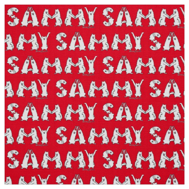 Sammy Spelling in Samoyed Brev Tyg (Provkarta)