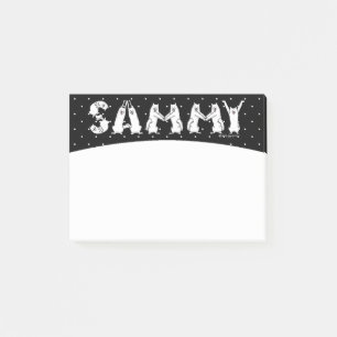 Sammy Spelling in Samoyed Hund Brev Post-it Block
