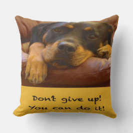 Sammy the Rottweiler Support Pillow Kudde