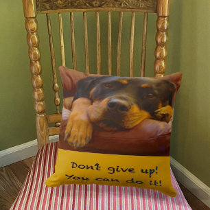 Sammy the Rottweiler Support Pillow Kudde