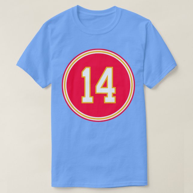 Sammy Watkins Number 14 Jersey Kansas City Chiefs T Shirt (Design framsida)